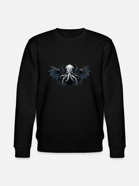 Cthulhu Lord and Savior Monster Horror T-Shirt - Stanley/Stella Unisex Bio-Sweatshirt CHANGER  - Schwarz