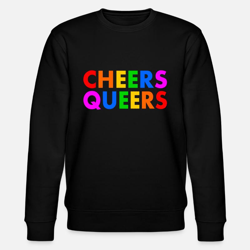 Cheers queers - Stanley/Stella Unisex Bio-Sweatshirt CHANGER  - Schwarz