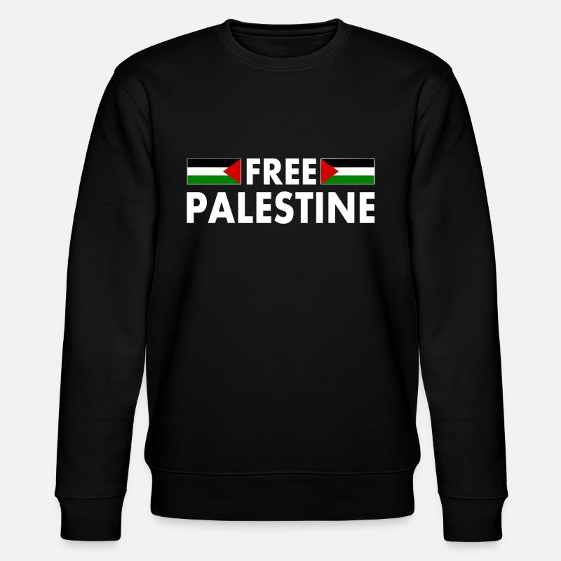 Free palestine - Stanley/Stella CHANGER Unisex Organic Sweatshirt - black