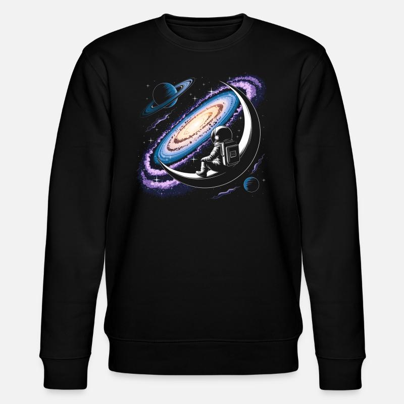 Lune Astronaute Science Espace - Sweat bio CHANGER Stanley/Stella Unisexe - noir