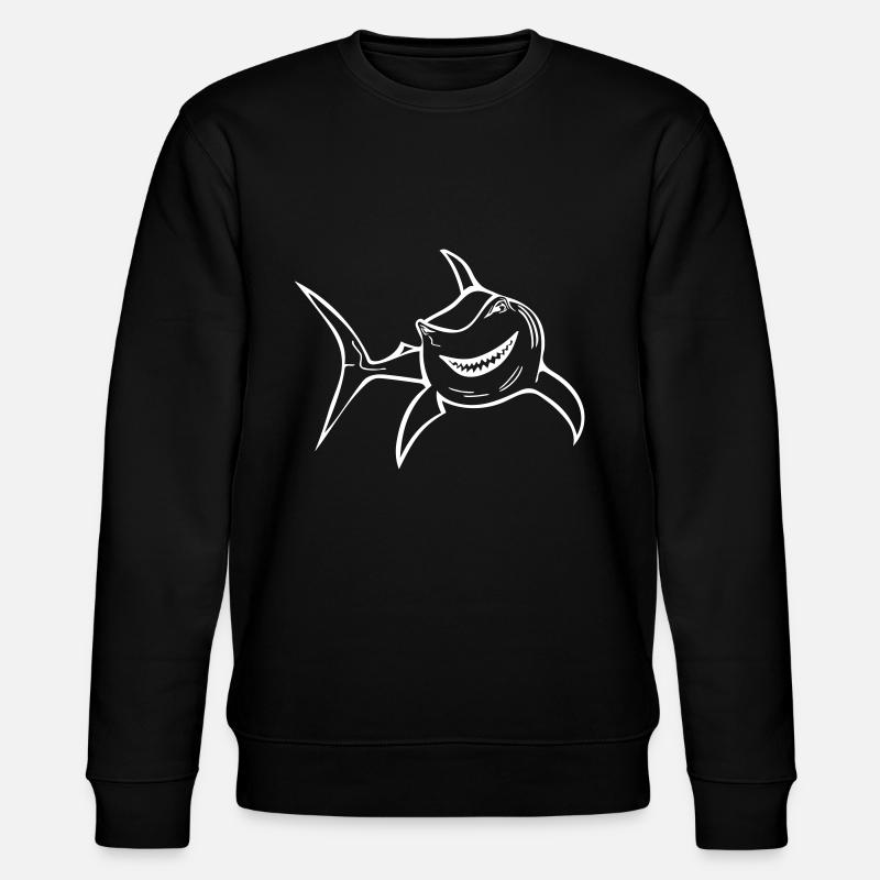 Requin drôle - Sweat bio CHANGER Stanley/Stella Unisexe - noir