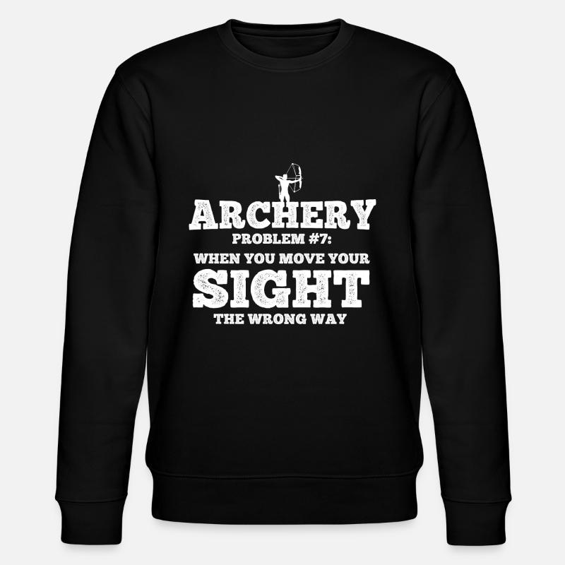 Bogenschießen Archery - Stanley/Stella Unisex Bio-Sweatshirt CHANGER  - Schwarz