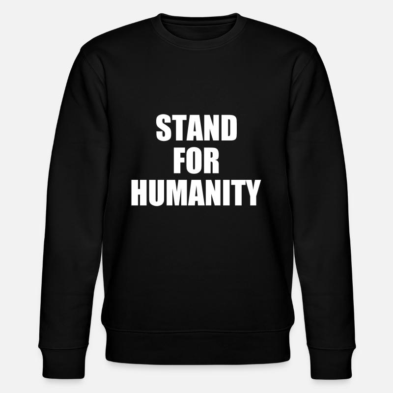 Stand for humanity - Stanley/Stella Unisex Bio-Sweatshirt CHANGER  - Schwarz
