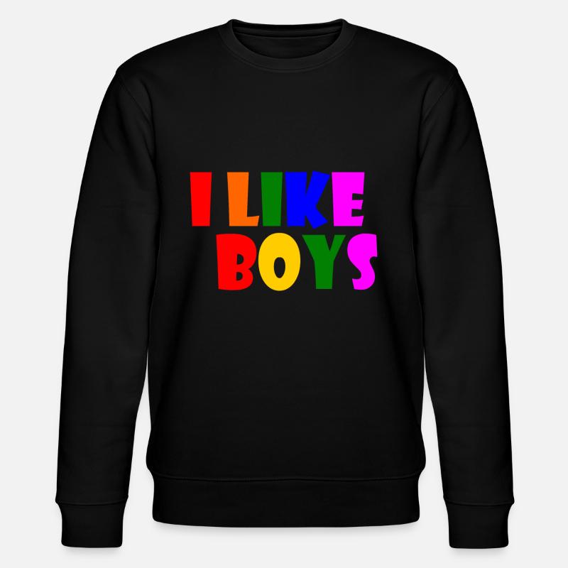 I like boys - Sweat bio CHANGER Stanley/Stella Unisexe - noir