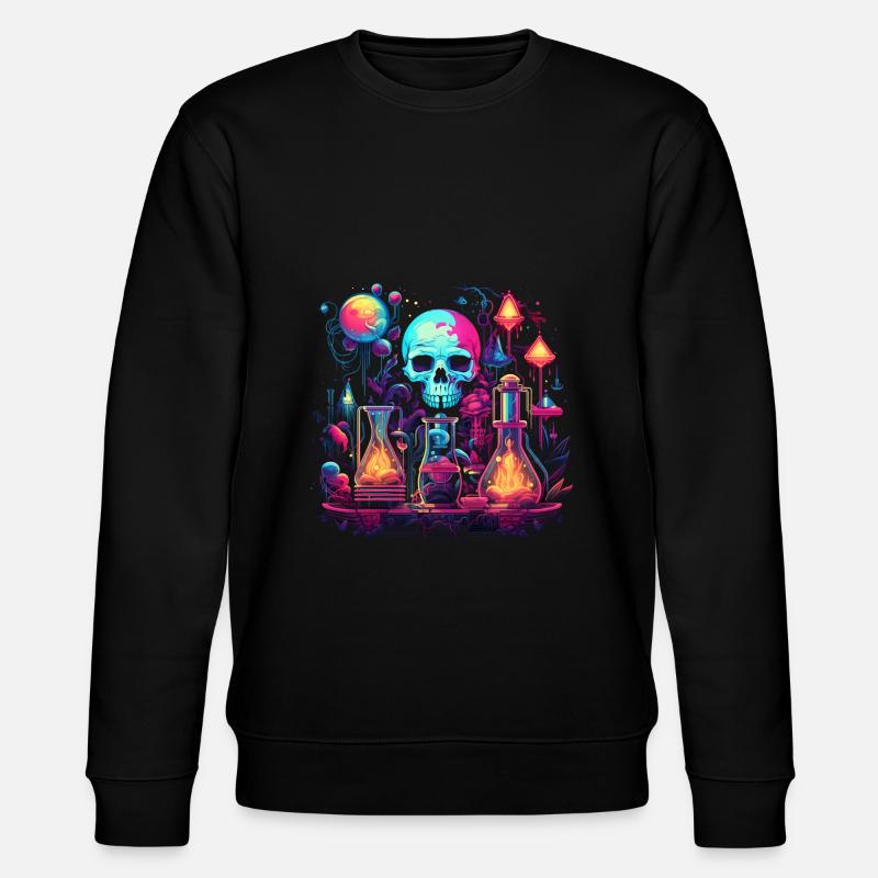 Wissenschaft, Labor Illustration - Stanley/Stella Unisex Bio-Sweatshirt CHANGER  - Schwarz