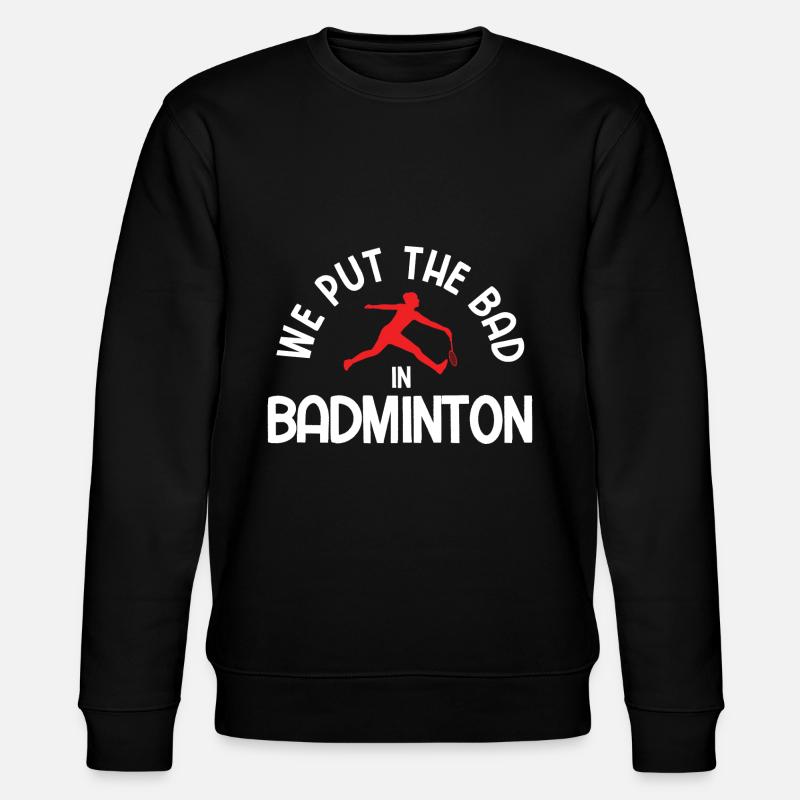 Badminton - Stanley/Stella Unisex Bio-Sweatshirt CHANGER  - Schwarz