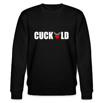 Cuckold - Stanley/Stella CHANGER Unisex Organic Sweatshirt - black - Front - Nik (191cm) & Marisol (170cm)