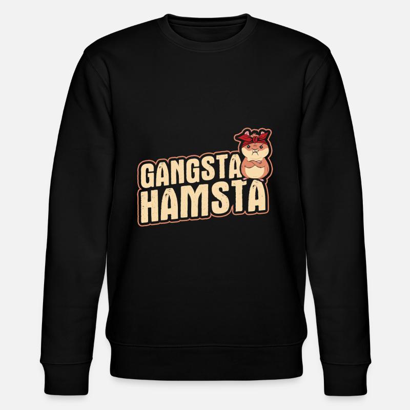 Nagetier Hamster - Stanley/Stella Unisex Bio-Sweatshirt CHANGER  - Schwarz