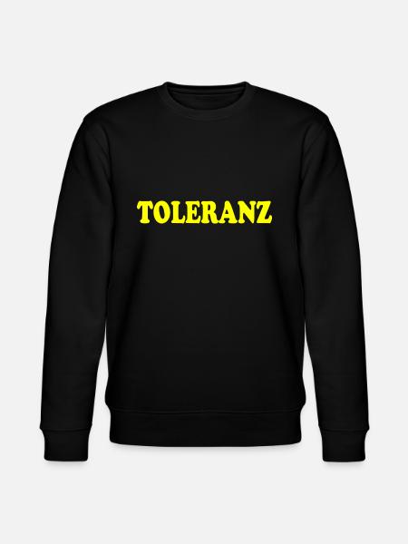 Tolerance - Stanley/Stella CHANGER Unisex Organic Sweatshirt - black