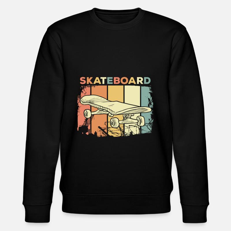 Skateboard - Stanley/Stella Unisex Bio-Sweatshirt CHANGER  - Schwarz