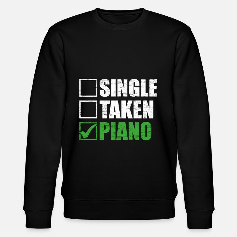 Klavier - Stanley/Stella Unisex Bio-Sweatshirt CHANGER  - Schwarz