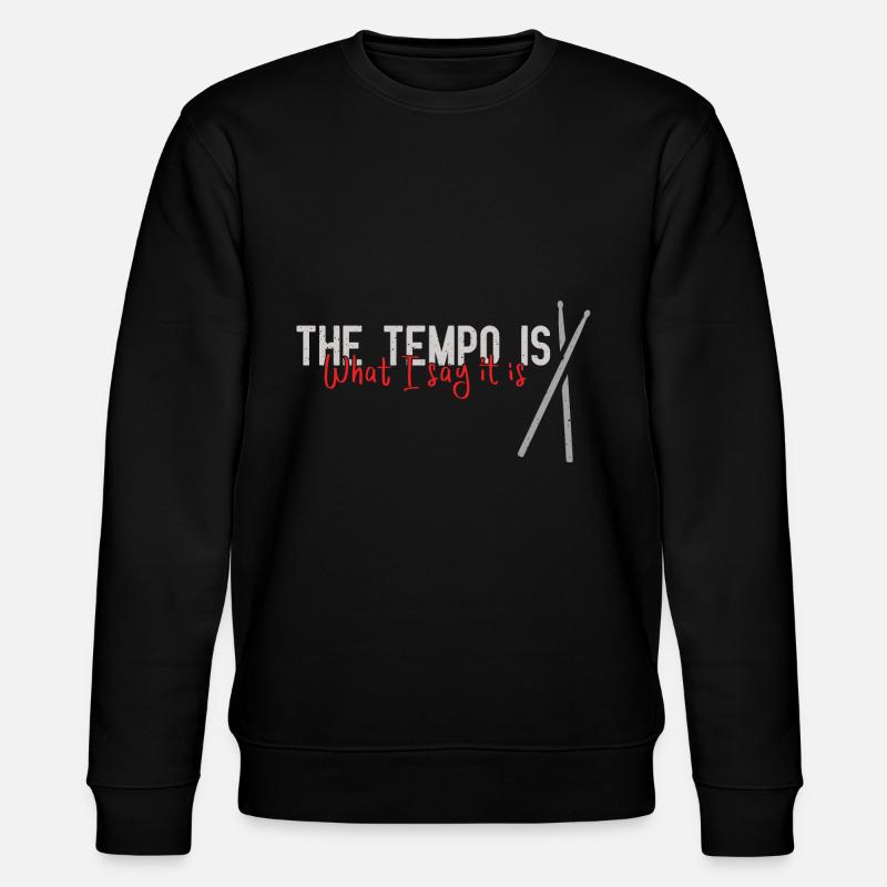 Drummer - Stanley/Stella Unisex Bio-Sweatshirt CHANGER  - Schwarz
