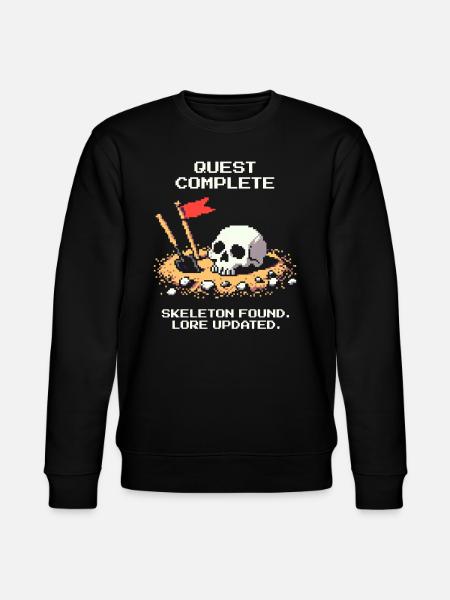 Skeleton found | Archaeology History - Stanley/Stella CHANGER Unisex Organic Sweatshirt - black