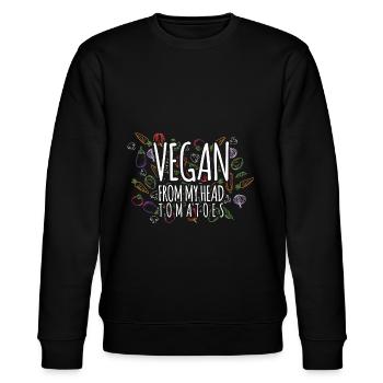 Veganer - Stanley/Stella Unisex Bio-Sweatshirt CHANGER  - Schwarz - Vorne - Nik (191cm) & Marisol (170cm)