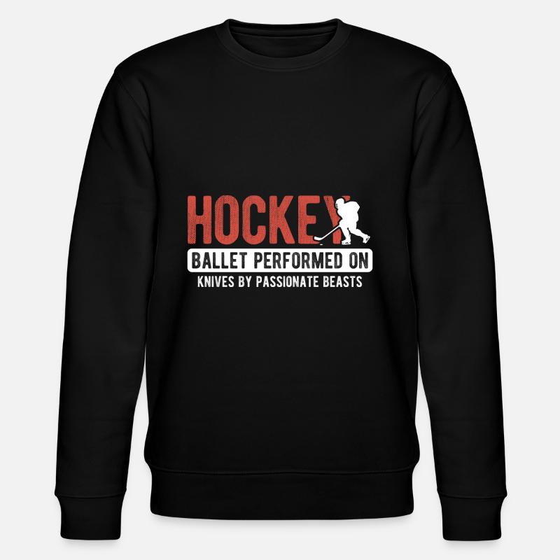 Eishockey - Stanley/Stella Unisex Bio-Sweatshirt CHANGER  - Schwarz