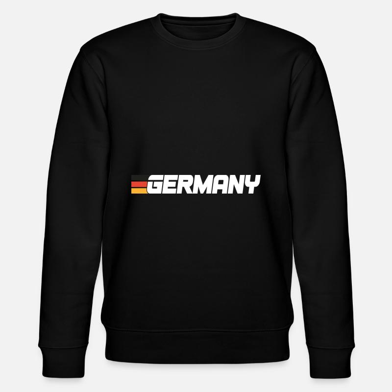 Drapeau rétro Jersey Allemagne - Sweat bio CHANGER Stanley/Stella Unisexe - noir