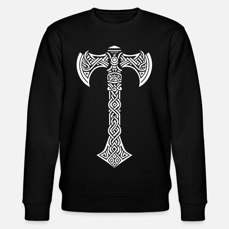 Mjöllnir symbole viking - Sweat bio CHANGER Stanley/Stella Unisexe - noir