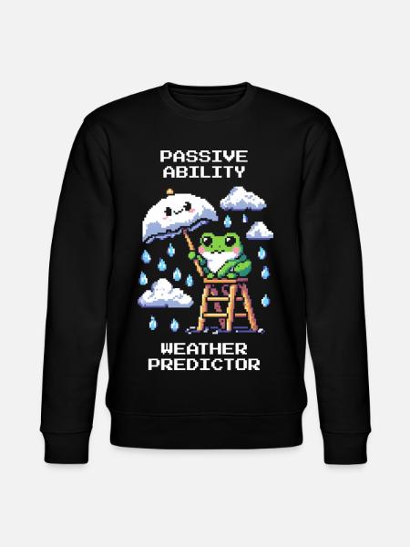 Passive Ability: Weather Oracle | Weatherman - Stanley/Stella CHANGER Unisex Organic Sweatshirt - black