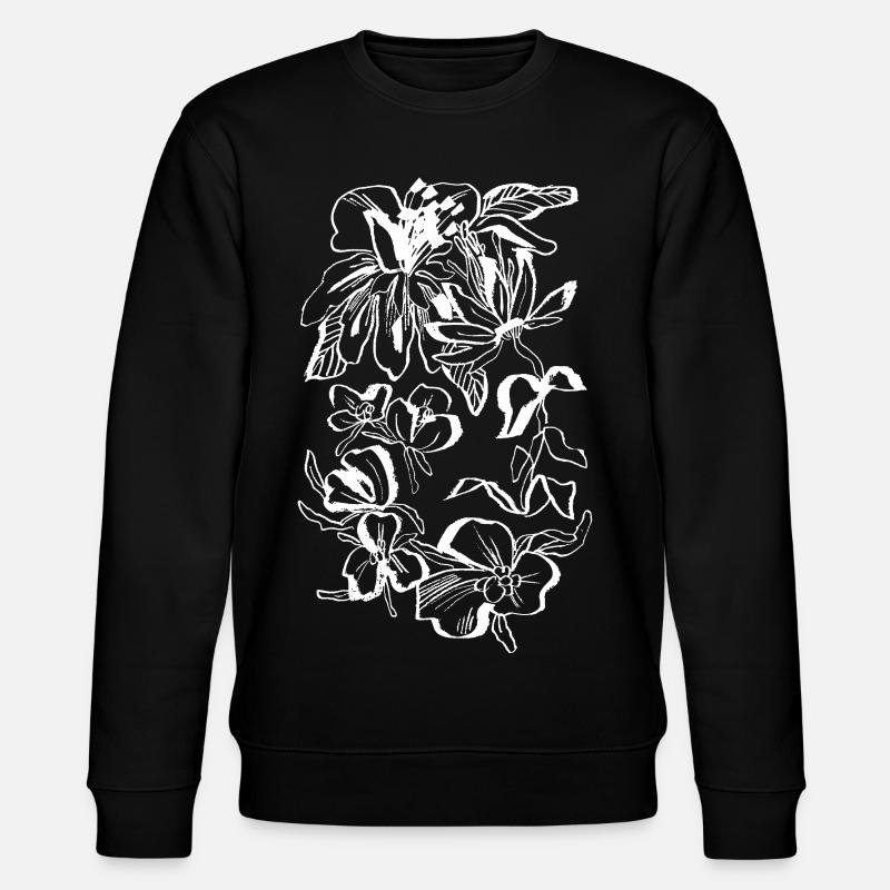 BLÜTE - Stanley/Stella Unisex Bio-Sweatshirt CHANGER  - Schwarz