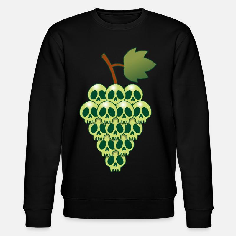 Grape skulls - Stanley/Stella CHANGER Unisex Organic Sweatshirt - black