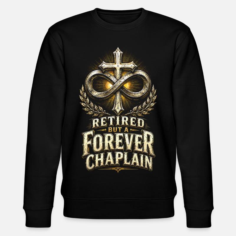 Chaplain, Clergyman, Priest, Priest - Stanley/Stella CHANGER Unisex Organic Sweatshirt - black