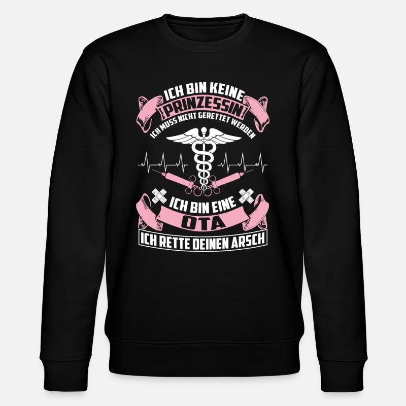 OTA - Operationstechnische Assistentin - Stanley/Stella CHANGER Unisex Organic Sweatshirt - black