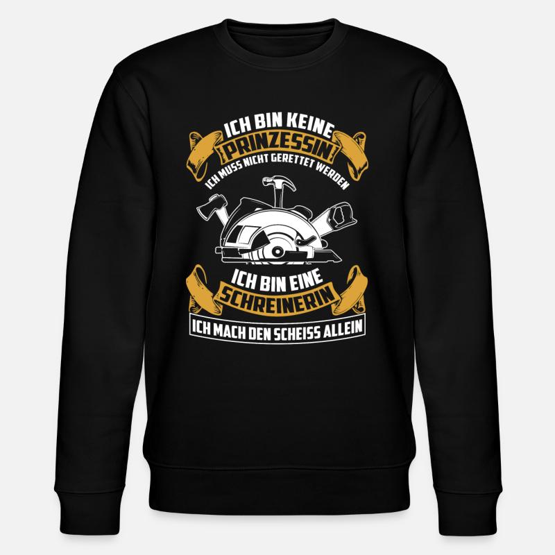 HM - no Princess - Stanley/Stella CHANGER Unisex Organic Sweatshirt - black