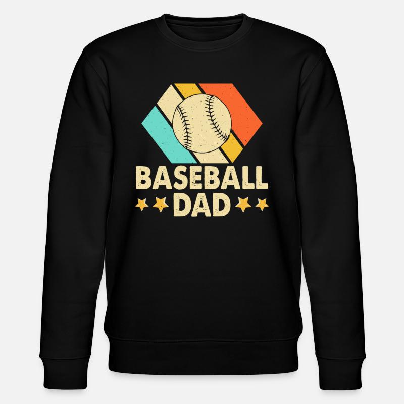 Baseball Dad - Stanley/Stella Unisex Bio-Sweatshirt CHANGER  - Schwarz