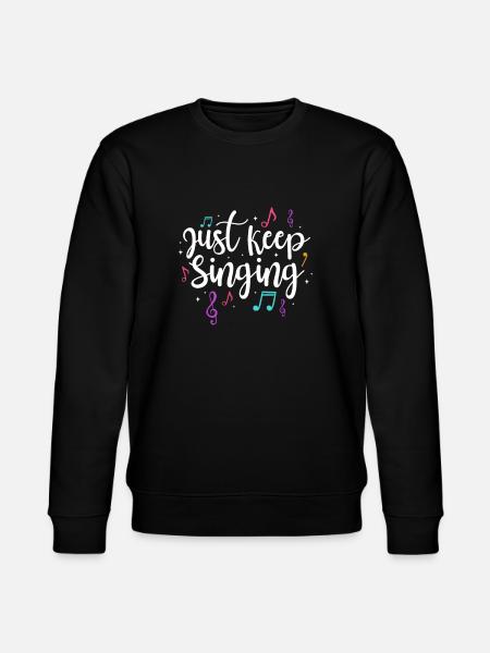 Sanger Sanger Sang Musiker Gave - Stanley/Stella økologisk unisex-sweatshirt CHANGER  - sort