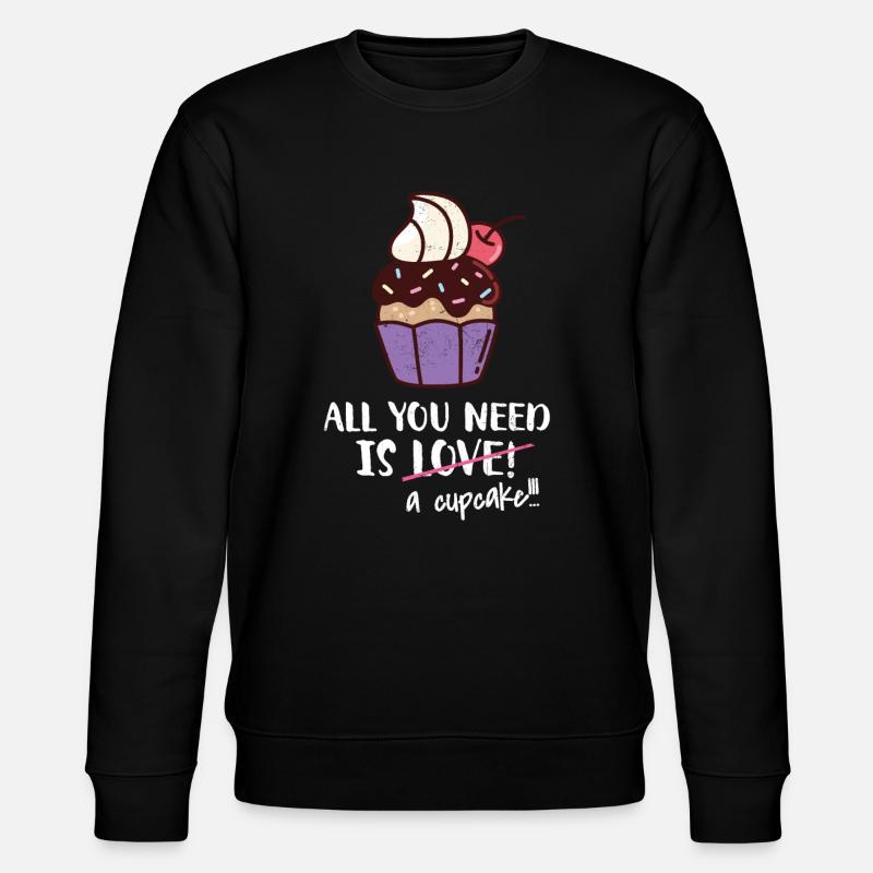 Cupcake - Stanley/Stella Unisex Bio-Sweatshirt CHANGER  - Schwarz
