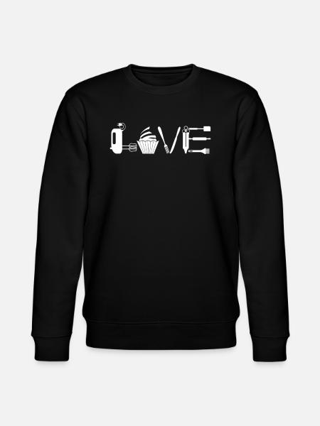 Cupcake Muffin Baking Gift - Stanley/Stella CHANGER Unisex Organic Sweatshirt - black