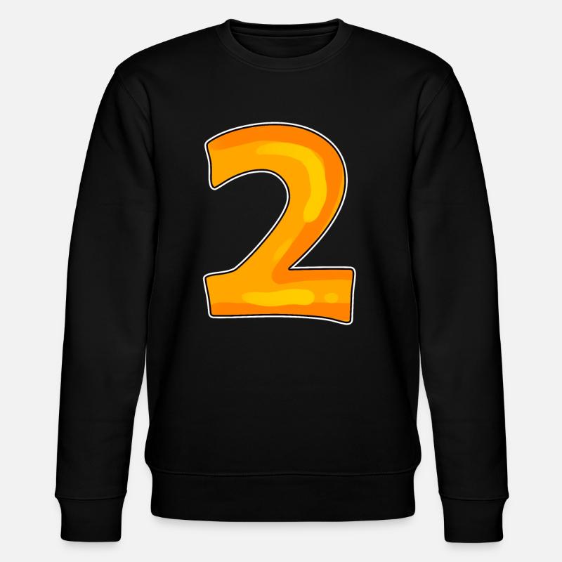Deux - 2 - Nombre - Sweat bio CHANGER Stanley/Stella Unisexe - noir