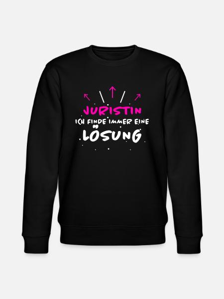Juristin Spruch Jura Lustiges Juristin Geschenk - Stanley/Stella Unisex Bio-Sweatshirt CHANGER  - Schwarz