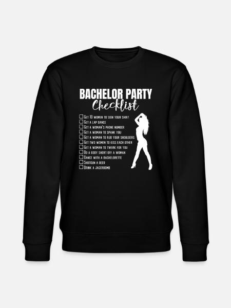 Bachelorette Hen Party Gift - Stanley/Stella CHANGER Unisex Organic Sweatshirt - black