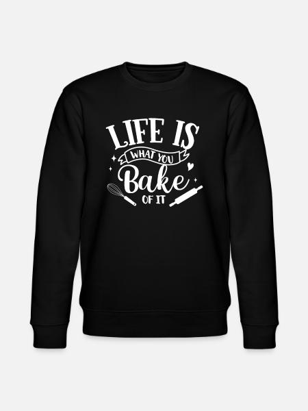 Bager Bagerier Bagværk Bagning Gave - Stanley/Stella økologisk unisex-sweatshirt CHANGER  - sort