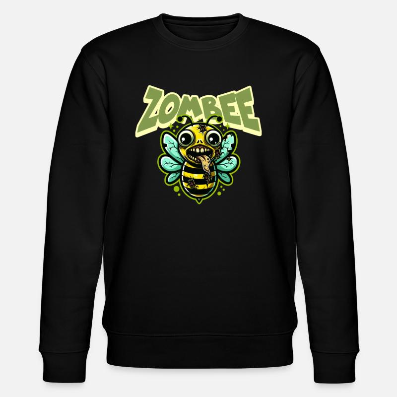 Zombie Biene Zombee - Stanley/Stella Unisex Bio-Sweatshirt CHANGER - Schwarz