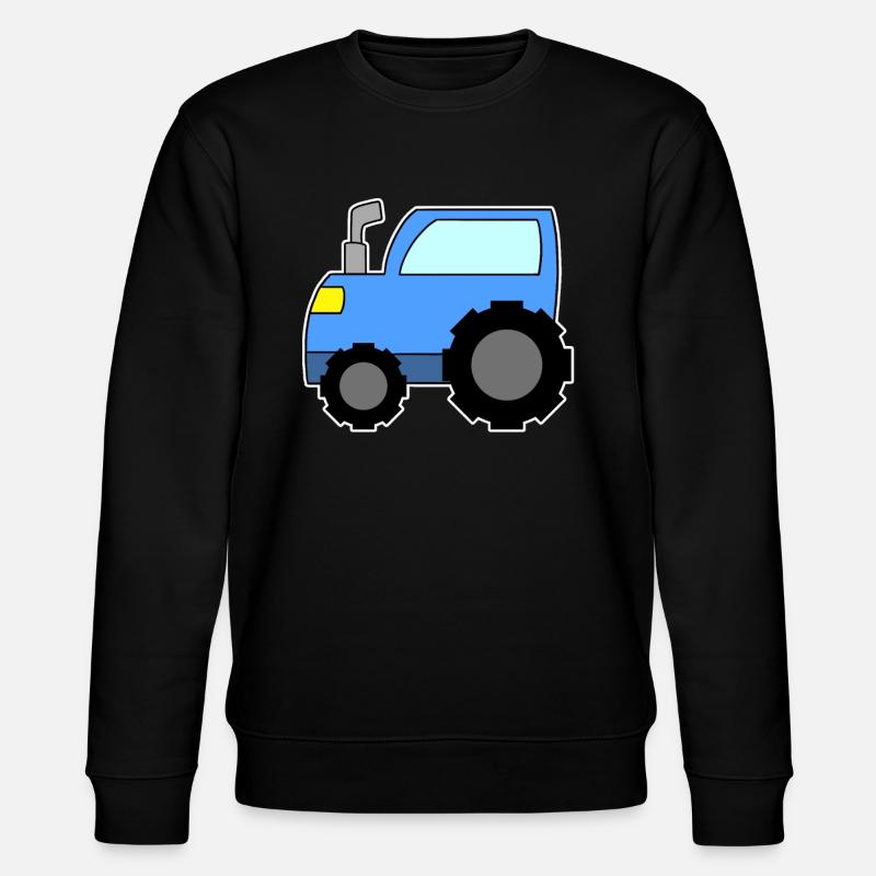 Tractor Blue - Stanley/Stella CHANGER Unisex Organic Sweatshirt - black