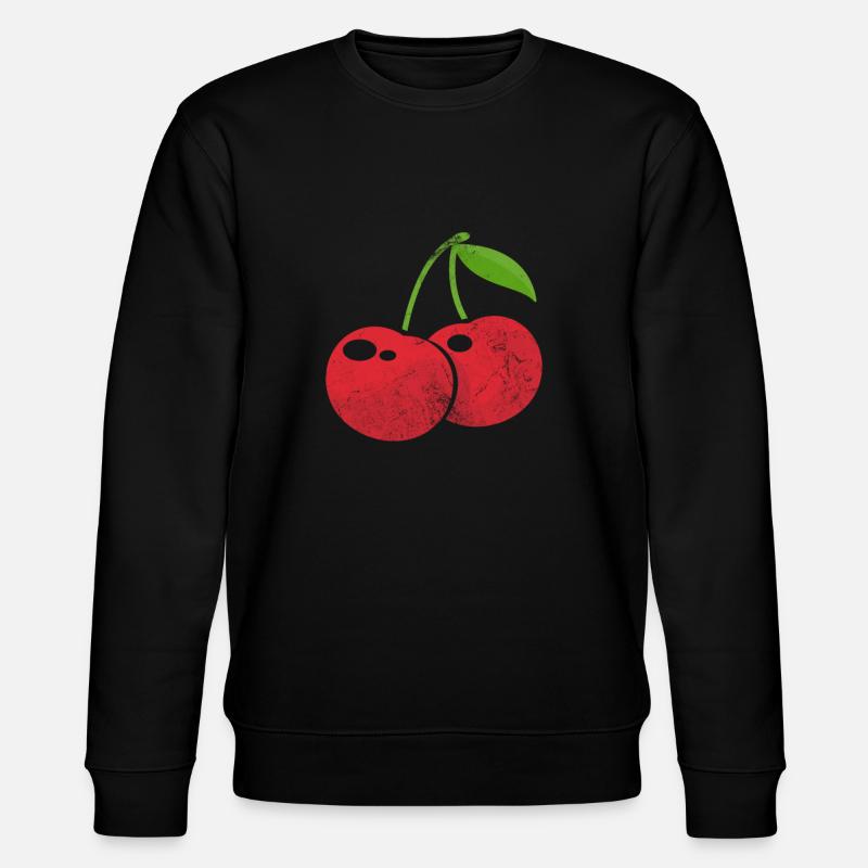 Kirsche - Stanley/Stella Unisex Bio-Sweatshirt CHANGER  - Schwarz