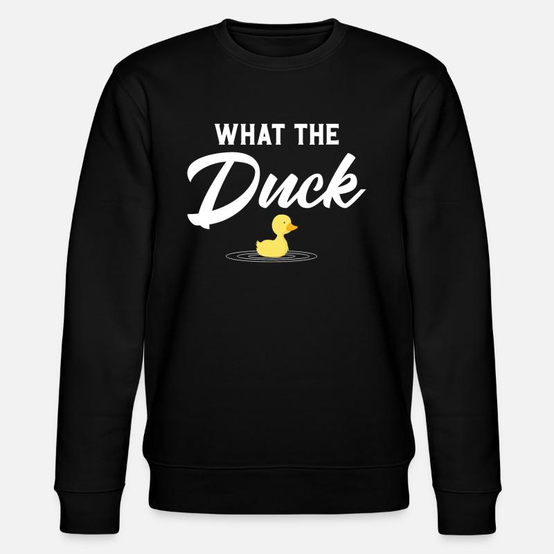 What the Duck - Stanley/Stella Unisex Bio-Sweatshirt CHANGER  - Schwarz