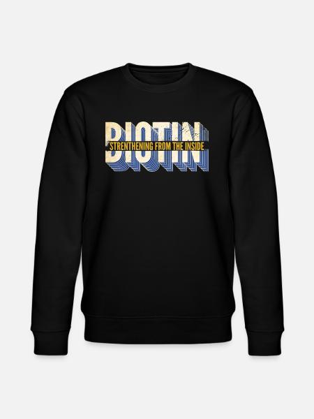 Biotin Strengthening from the inside - Stanley/Stella CHANGER Unisex Organic Sweatshirt - black