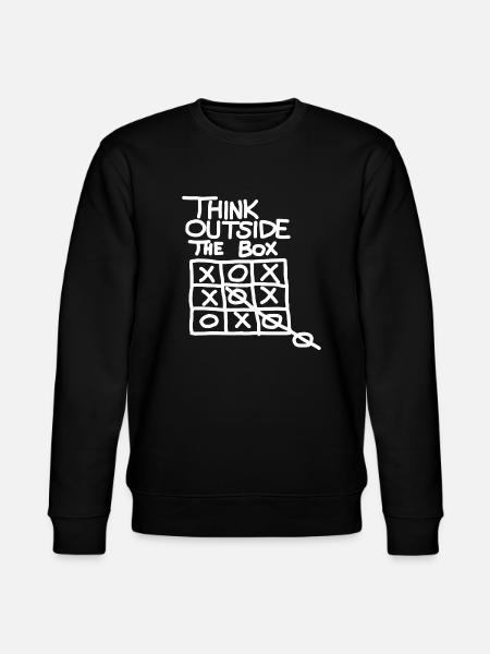 Think outside the box - Stanley/Stella CHANGER Unisex Organic Sweatshirt - black