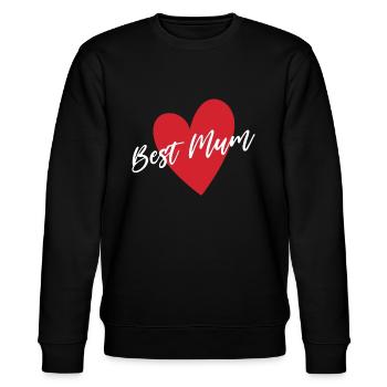 Best Mum - Stanley/Stella CHANGER Unisex Organic Sweatshirt - black - Front - Nik (191cm) & Marisol (170cm)