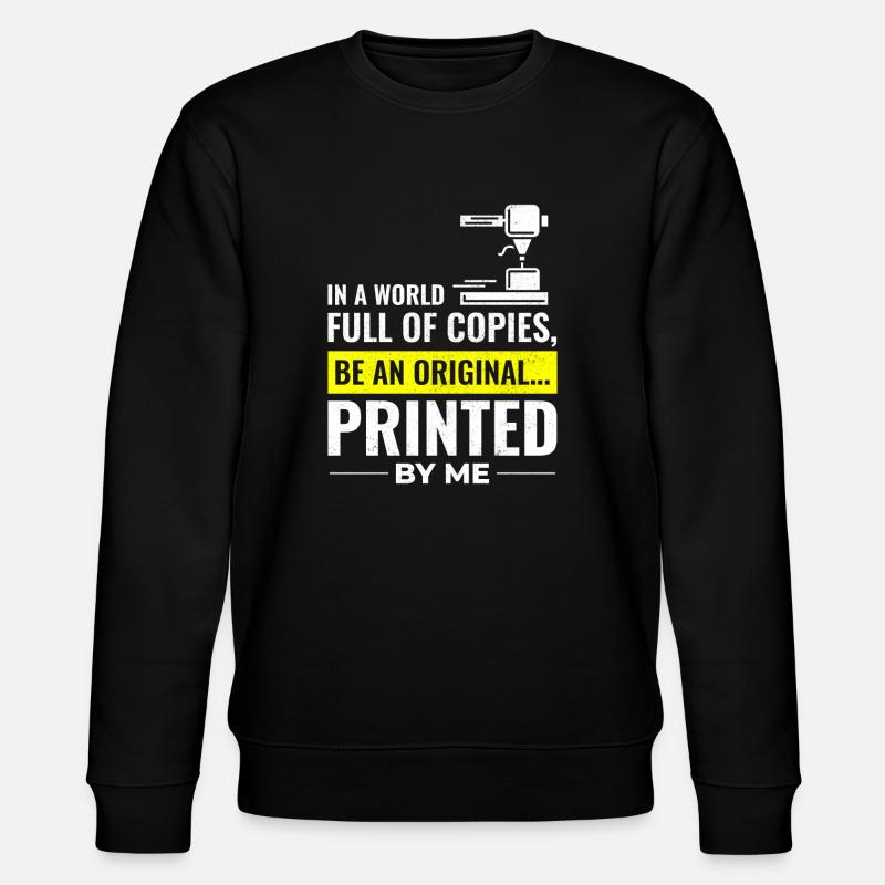 3D Printer 3D Printing - Stanley/Stella CHANGER Unisex Organic Sweatshirt - black