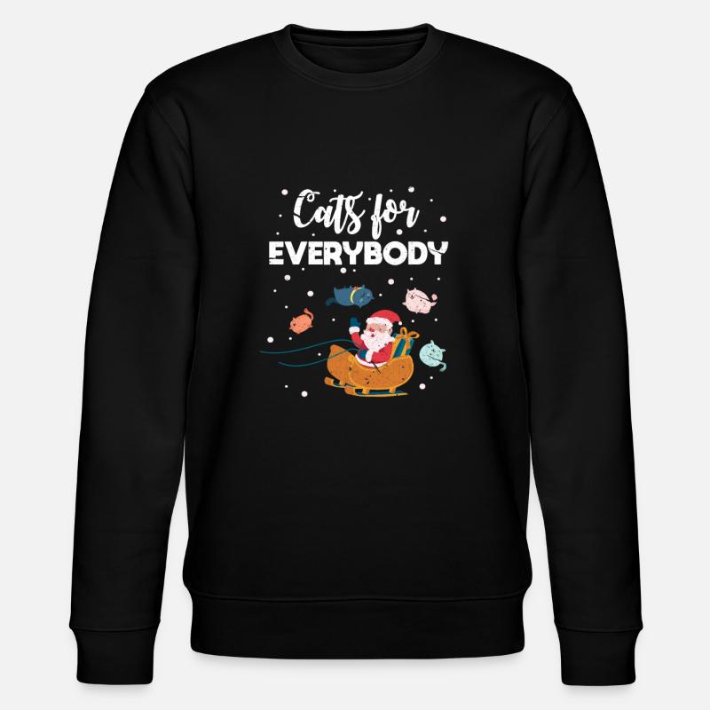 Chats de Noël - Sweat bio CHANGER Stanley/Stella Unisexe - noir