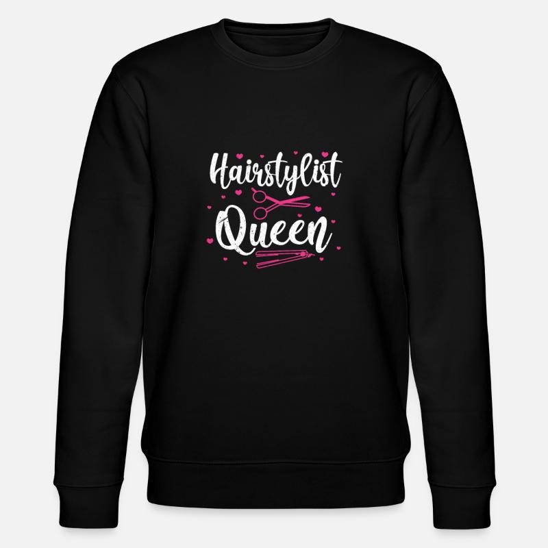 Friseurin - Stanley/Stella Unisex Bio-Sweatshirt CHANGER  - Schwarz