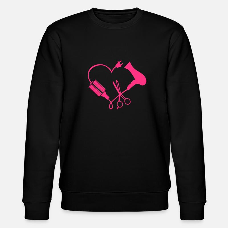 Friseurin - Stanley/Stella Unisex Bio-Sweatshirt CHANGER  - Schwarz