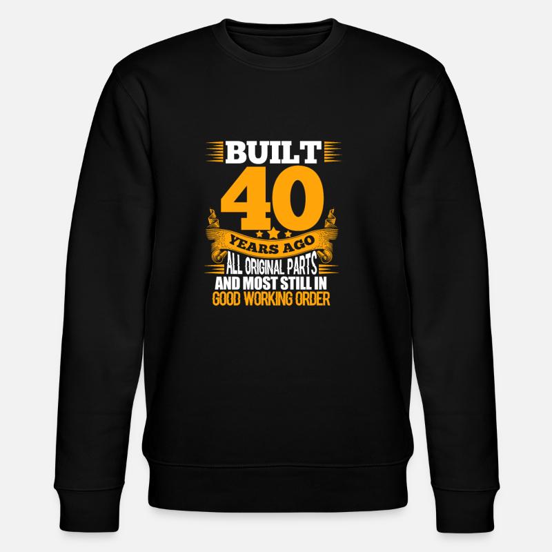 40e anniversaire - Sweat bio CHANGER Stanley/Stella Unisexe - noir