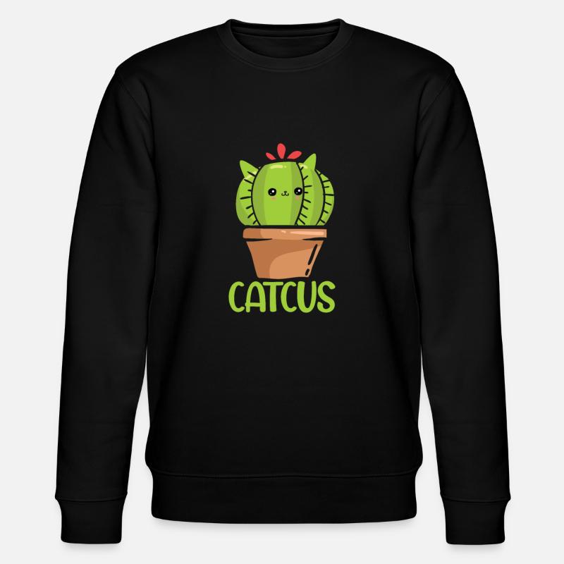 Chat Cactus - Sweat bio CHANGER Stanley/Stella Unisexe - noir