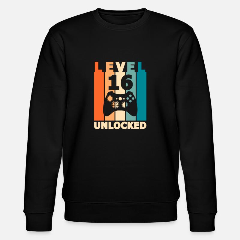 Niveau 16 - Sweat bio CHANGER Stanley/Stella Unisexe - noir