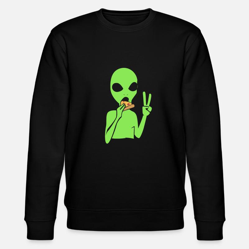 Alien Pizza Ufo Cadeau extraterrestre - Sweat bio CHANGER Stanley/Stella Unisexe - noir